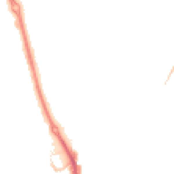 Night-time road noise heatmap for PE1 2EH