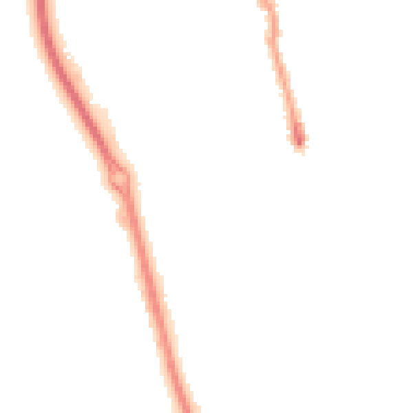 Night-time road noise heatmap for PE1 2HL