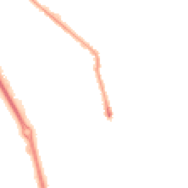 Night-time road noise heatmap for PE1 2JA