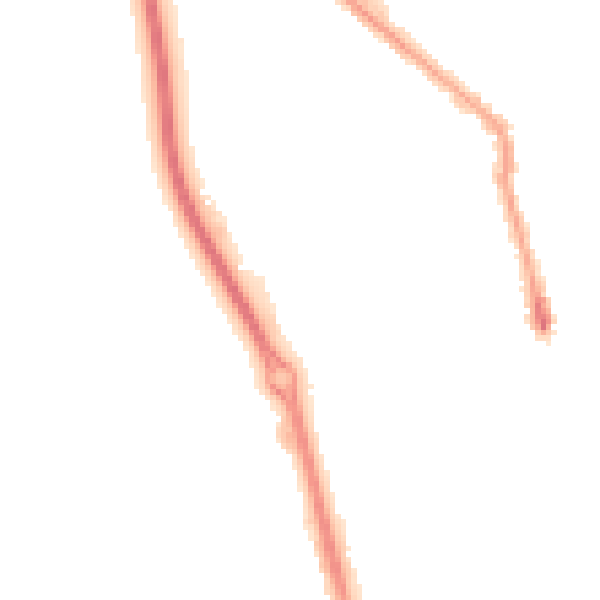 Night-time road noise heatmap for PE1 2LB