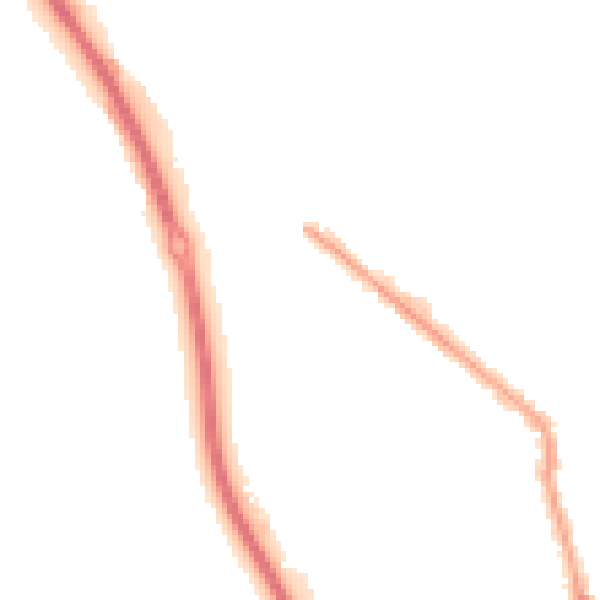 Night-time road noise heatmap for PE1 2LJ