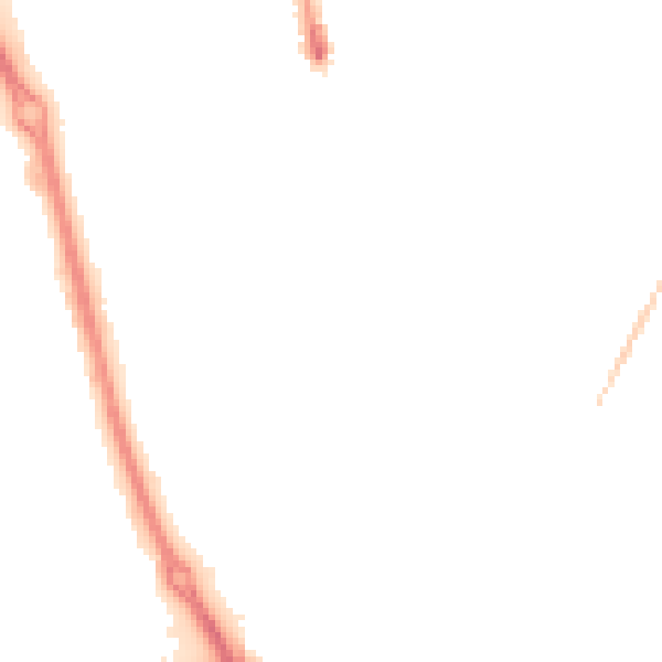 Night-time road noise heatmap for PE1 2NL