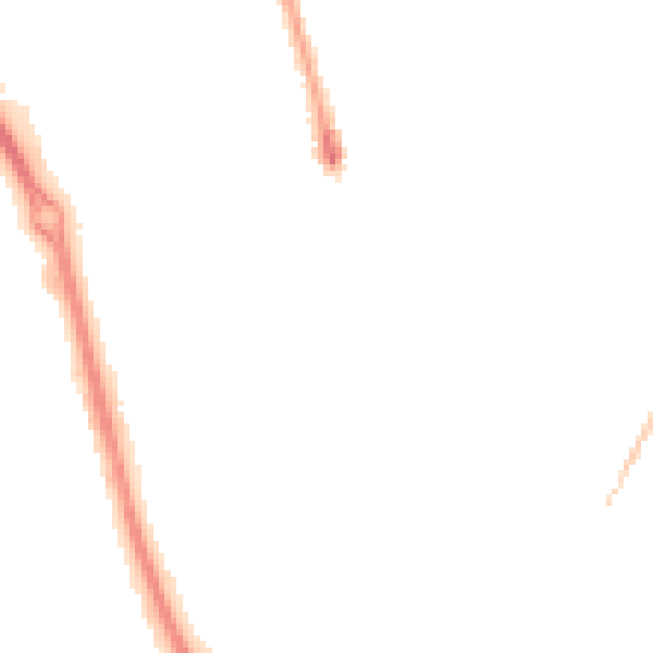 Night-time road noise heatmap for PE1 2NS