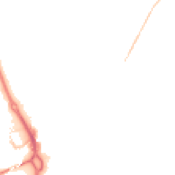 Night-time road noise heatmap for PE1 2TL