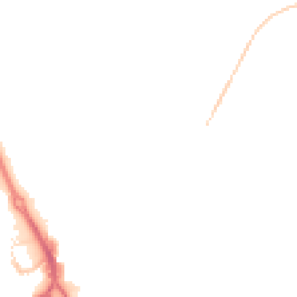 Night-time road noise heatmap for PE1 2TP