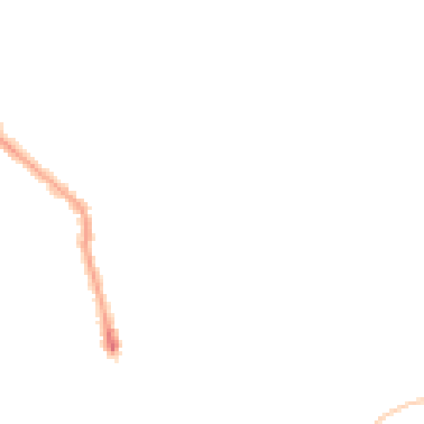 Night-time road noise heatmap for PE1 3AB