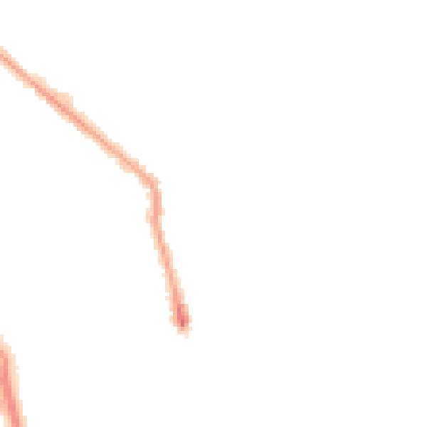 Night-time road noise heatmap for PE1 3AN
