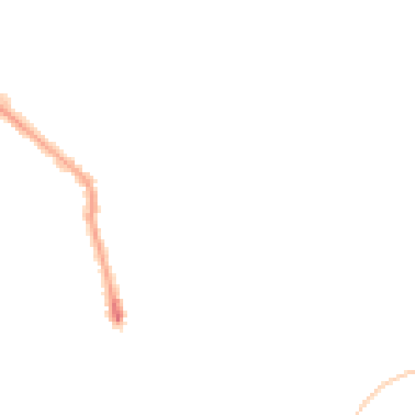 Night-time road noise heatmap for PE1 3AX