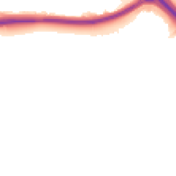 Night-time road noise heatmap for PE1 3SH