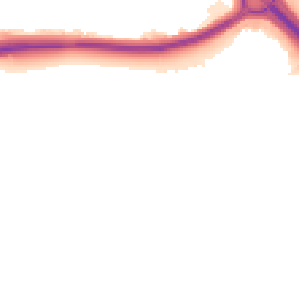Night-time road noise heatmap for PE1 3SJ