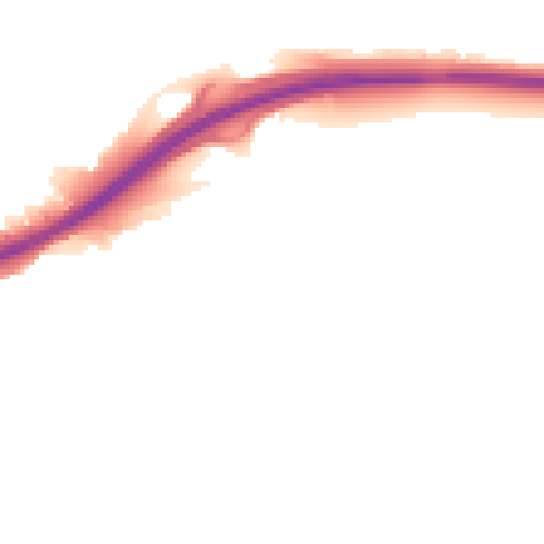 Night-time road noise heatmap for PE1 3XU