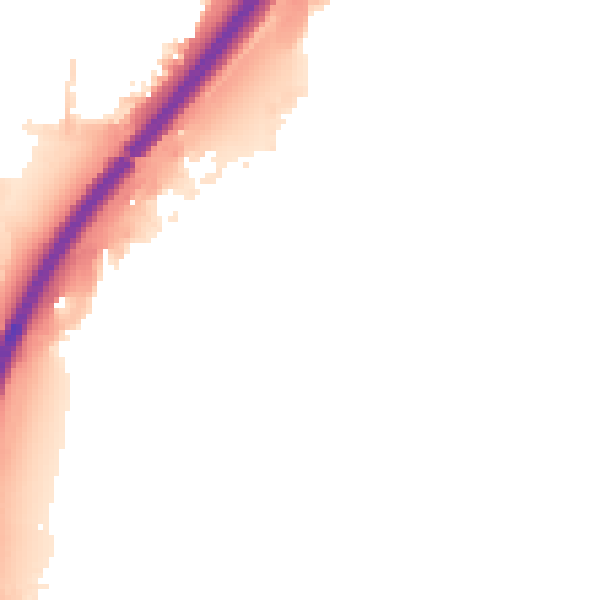 Night-time road noise heatmap for PE1 5BJ