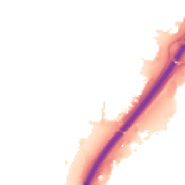 Night-time road noise heatmap for PE1 5BS