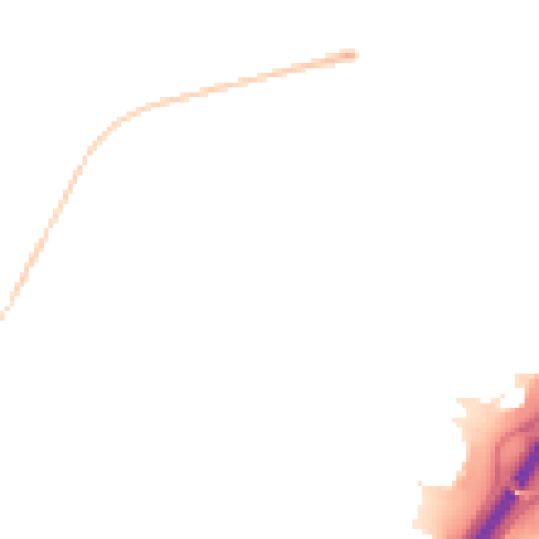Night-time road noise heatmap for PE1 5EW