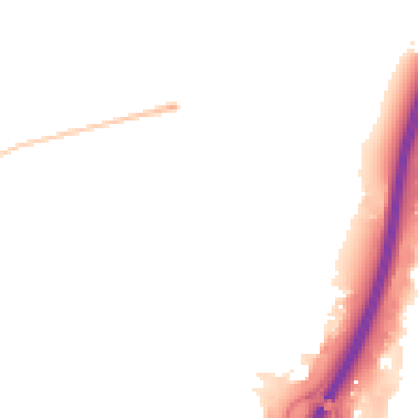 Night-time road noise heatmap for PE1 5LA