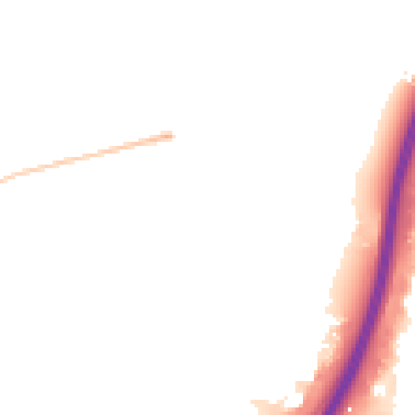 Night-time road noise heatmap for PE1 5LB