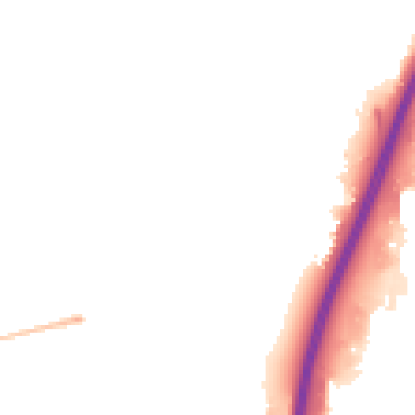 Night-time road noise heatmap for PE1 5LH