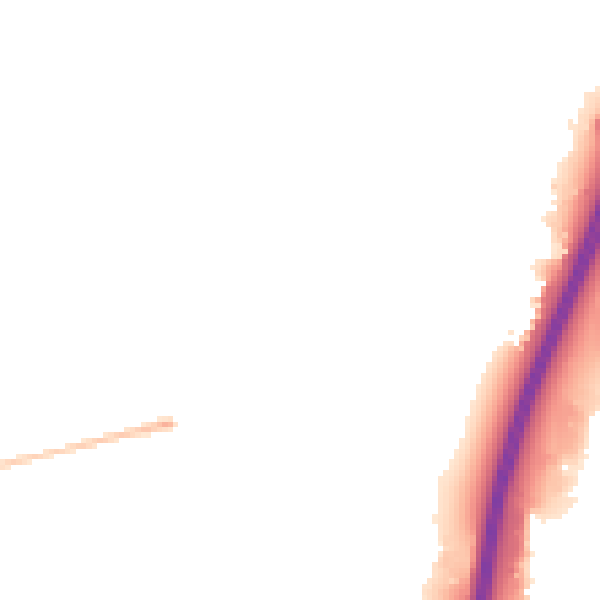 Night-time road noise heatmap for PE1 5LL