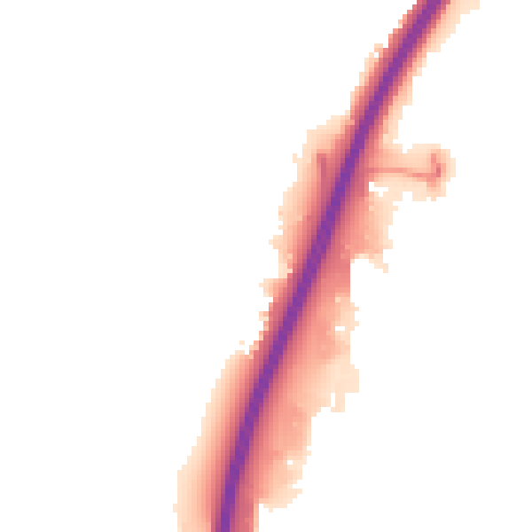 Night-time road noise heatmap for PE1 5LX