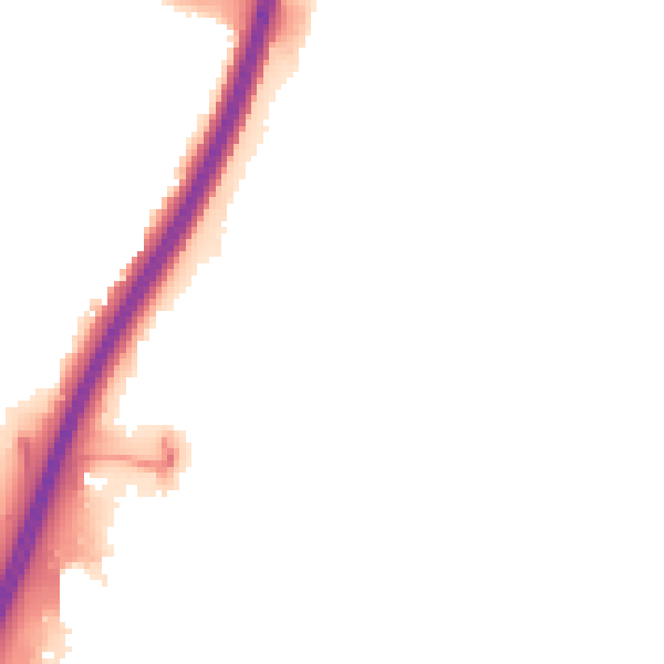 Night-time road noise heatmap for PE1 5NJ