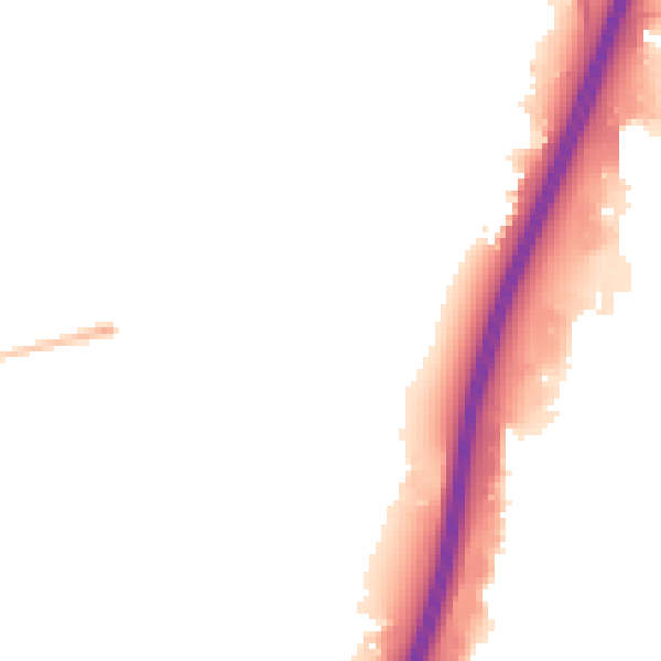 Night-time road noise heatmap for PE1 5PF