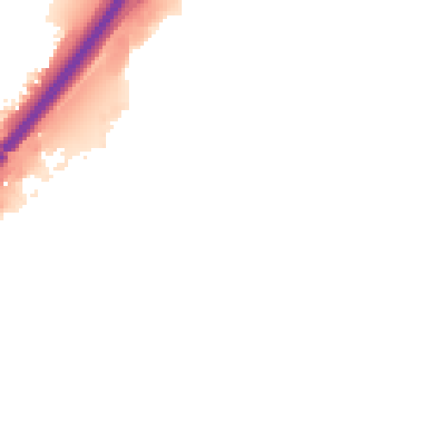 Night-time road noise heatmap for PE1 5QA