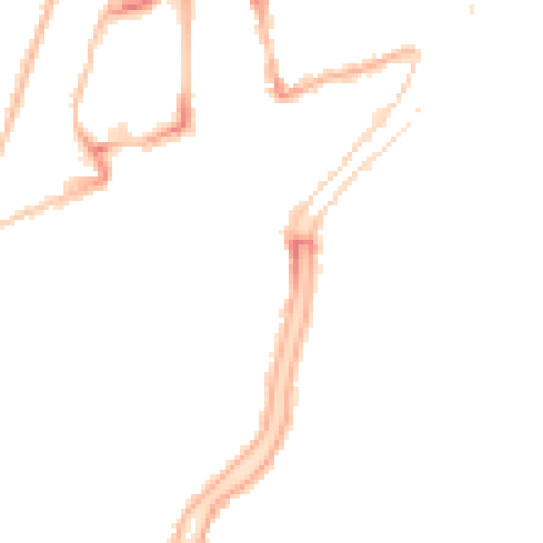 Night-time road noise heatmap for PE11 1AS