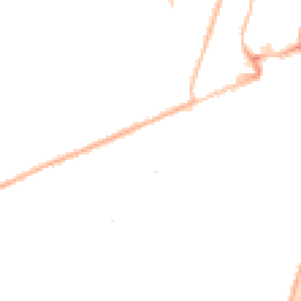 Night-time road noise heatmap for PE11 1DF