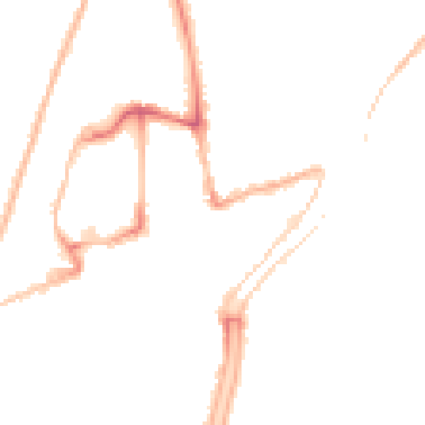Night-time road noise heatmap for PE11 1DL