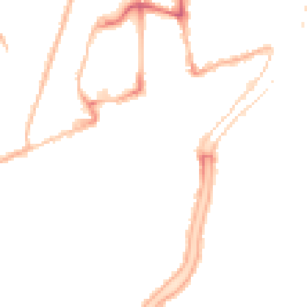 Night-time road noise heatmap for PE11 1FA