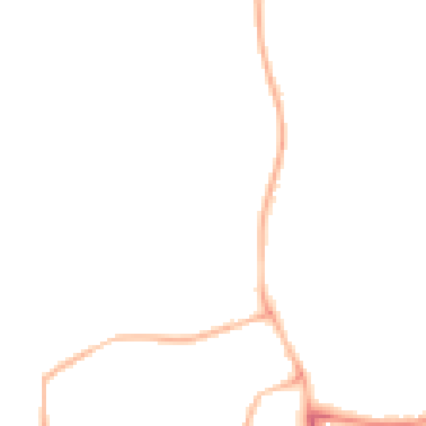 Night-time road noise heatmap for PE11 1GL