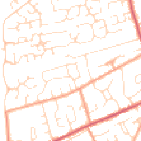 Daytime road noise heatmap for PE11 1LL