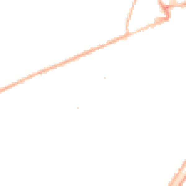 Night-time road noise heatmap for PE11 1XH