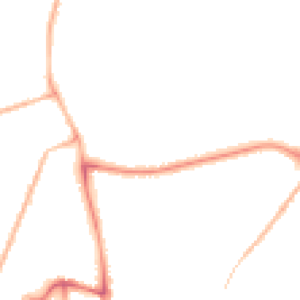 Night-time road noise heatmap for PE11 2BW