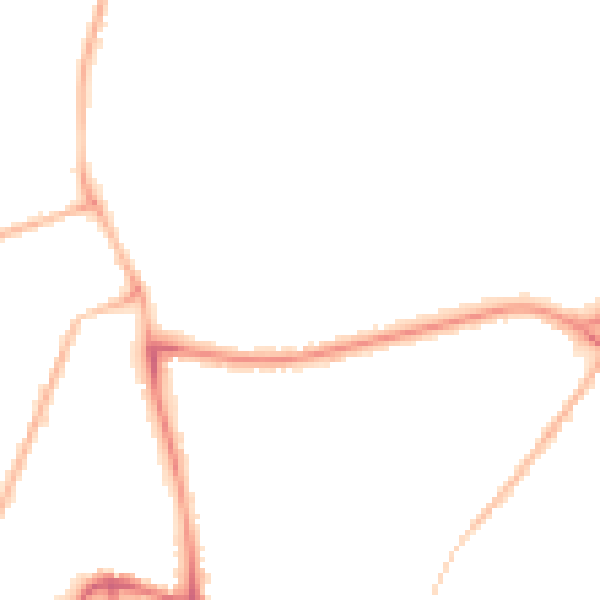 Night-time road noise heatmap for PE11 2BX
