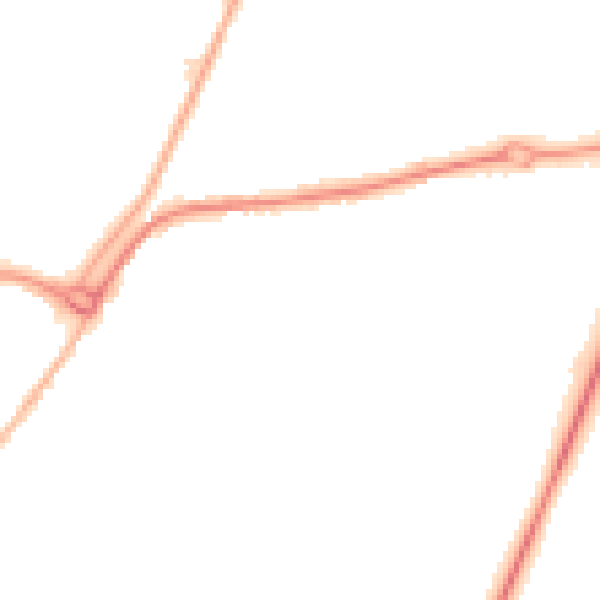Night-time road noise heatmap for PE11 2EY