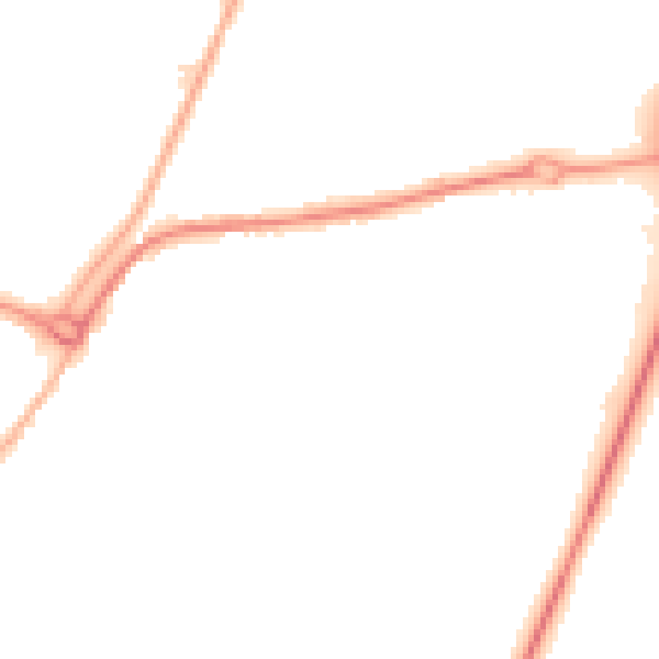 Night-time road noise heatmap for PE11 2JG