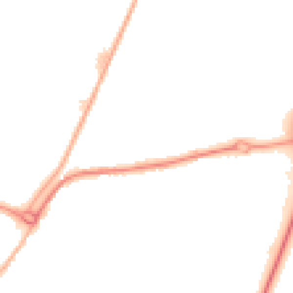 Night-time road noise heatmap for PE11 2NQ