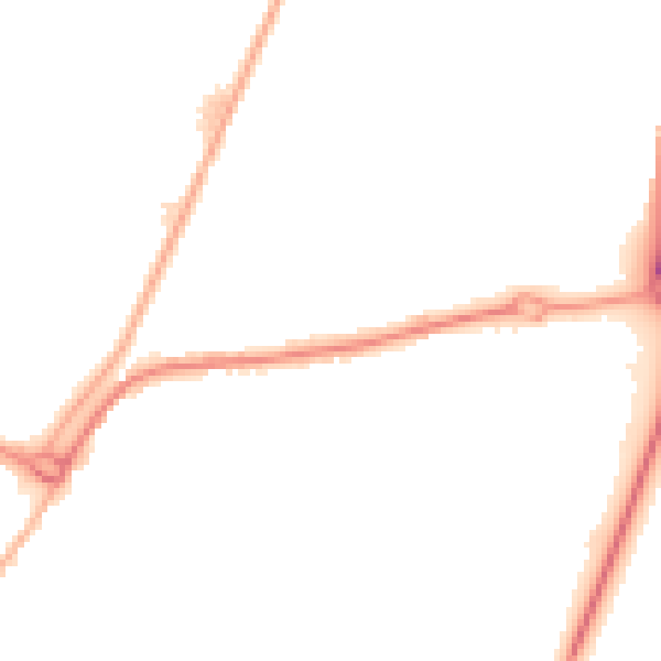 Night-time road noise heatmap for PE11 2NR
