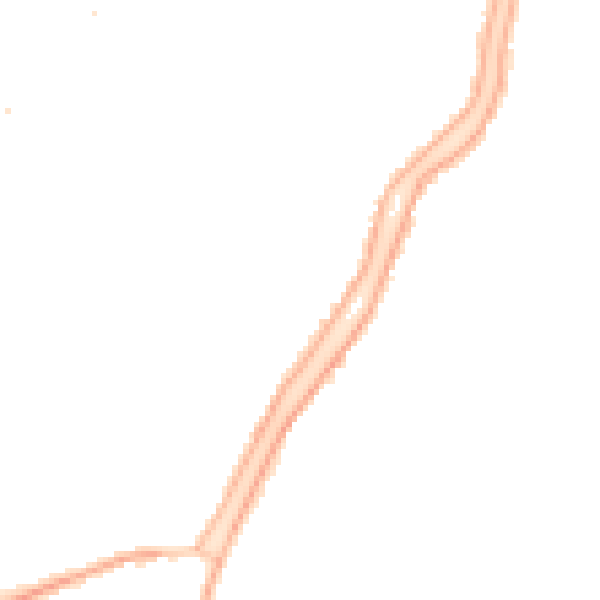 Night-time road noise heatmap for PE11 2TJ