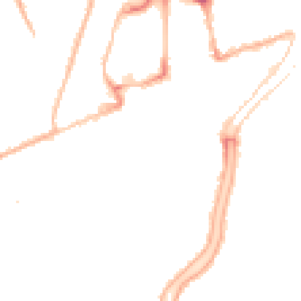 Night-time road noise heatmap for PE11 2XL