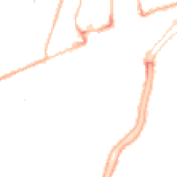 Night-time road noise heatmap for PE11 2XT