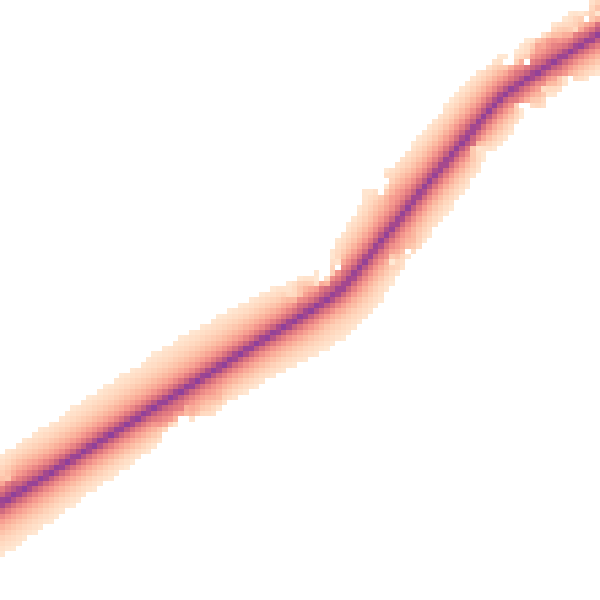 Daytime road noise heatmap for PE11 3DJ