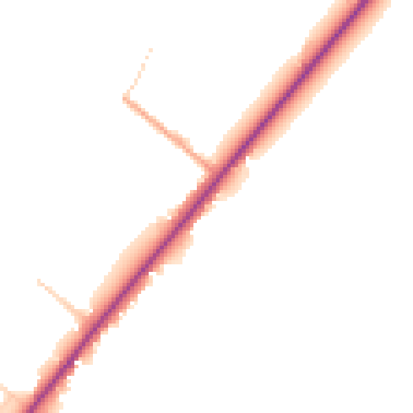 Daytime road noise heatmap for PE11 3EU