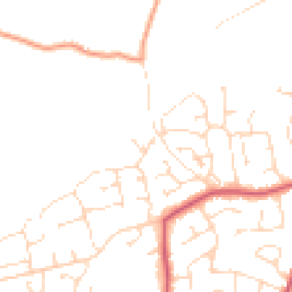Daytime road noise heatmap for PE11 3GB