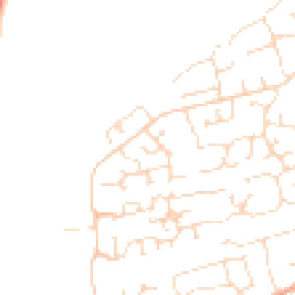 Daytime road noise heatmap for PE11 3GJ