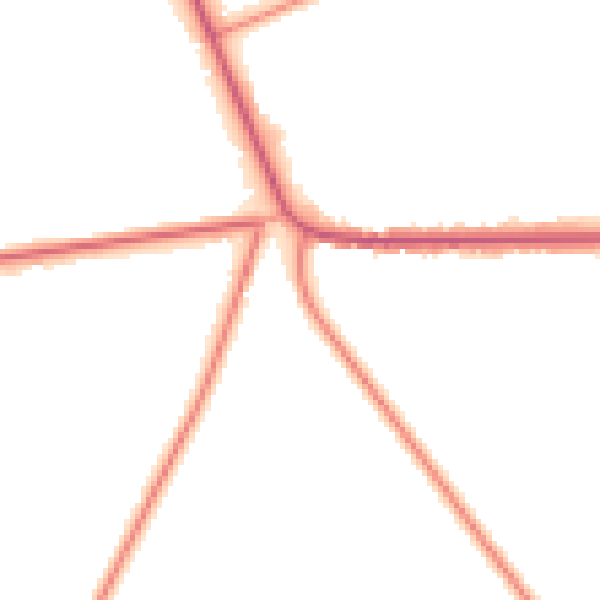 Daytime road noise heatmap for PE11 3JE