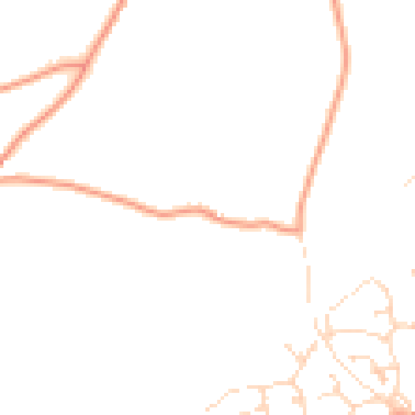 Daytime road noise heatmap for PE11 3PX