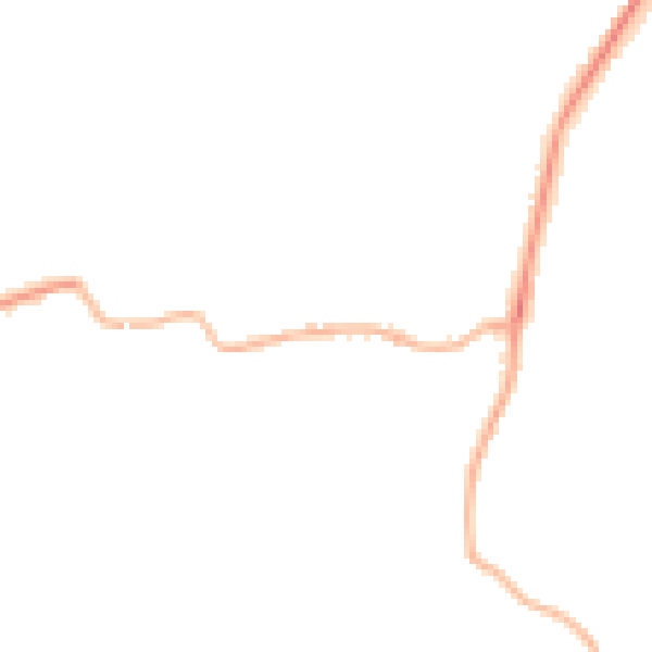 Night-time road noise heatmap for PE11 3RA