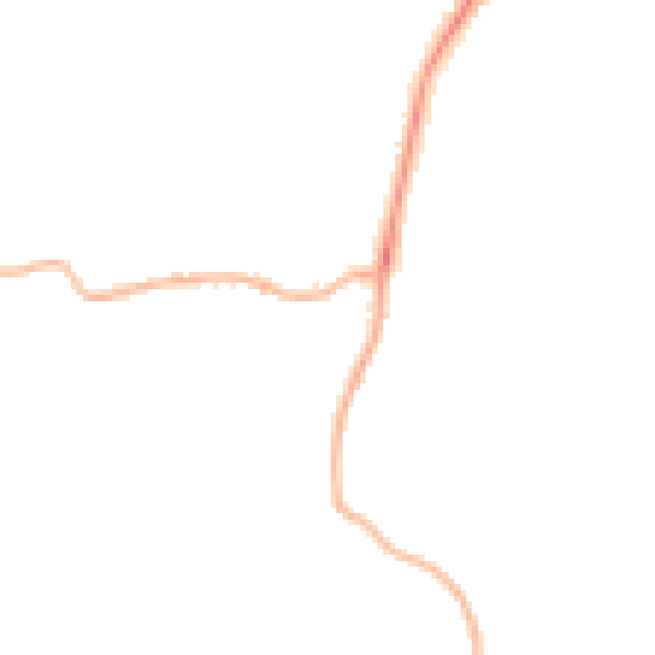 Night-time road noise heatmap for PE11 3RD